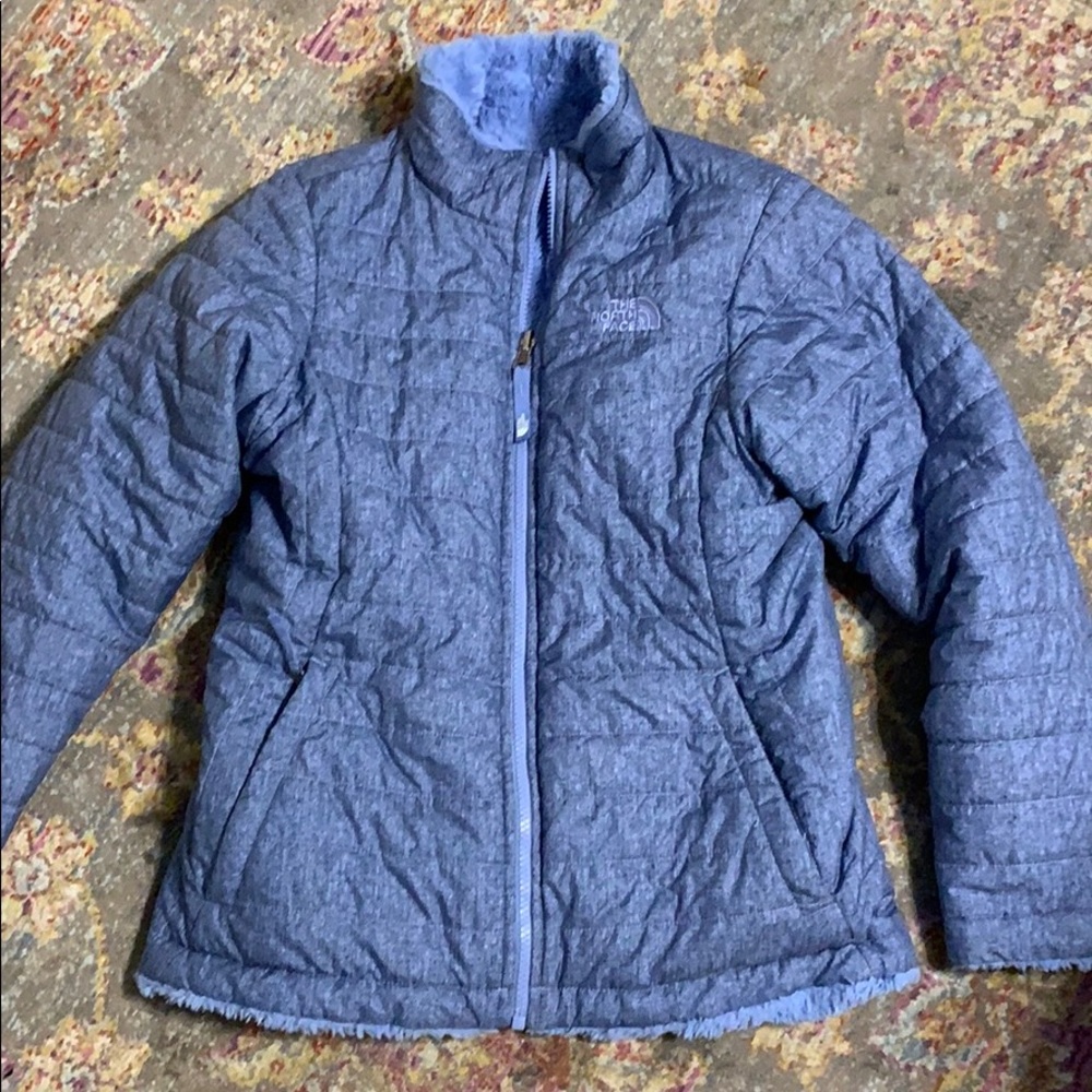 North Face Girls reversible coat